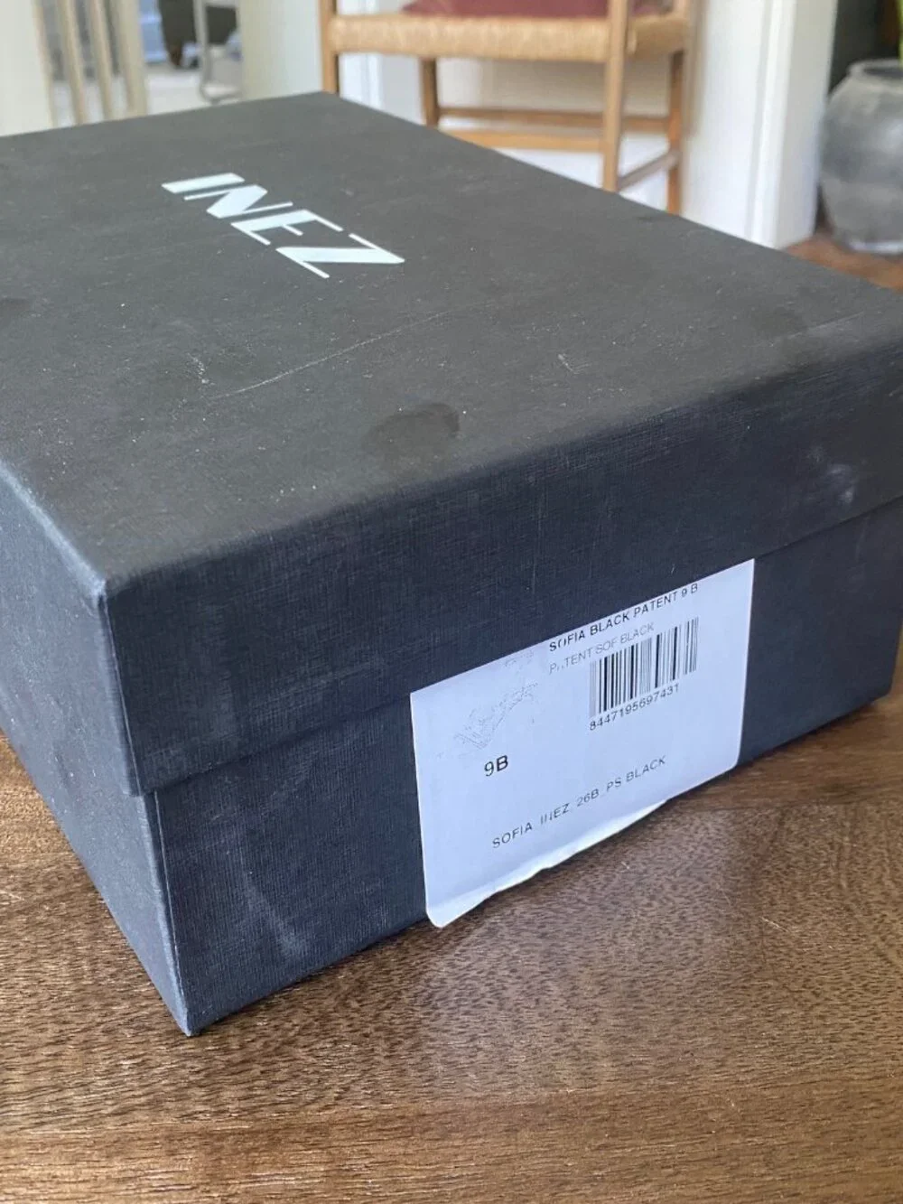 INEZ Sofia Heels- Black Patent- Size 9 Standard